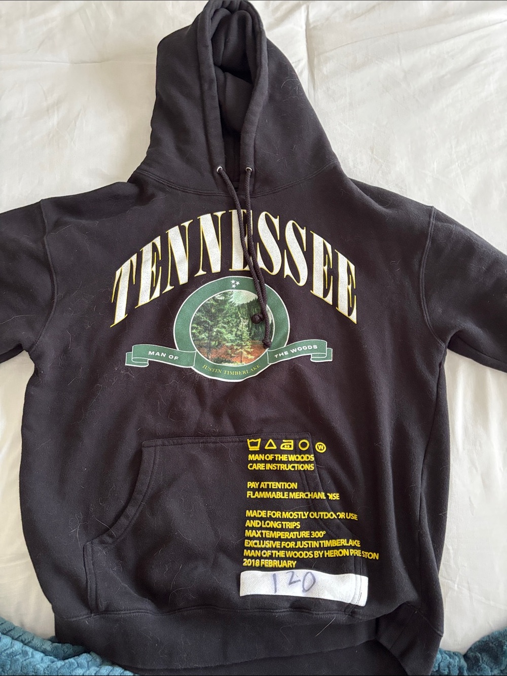 Justin Timberlake Tennessee Graphic Hooded Sweatshirt - Black